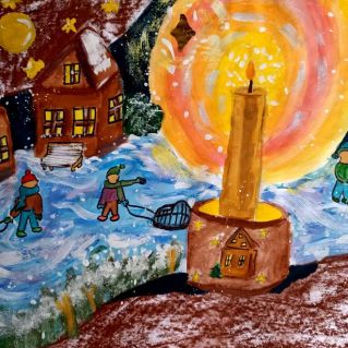 Свет свечи Рождества