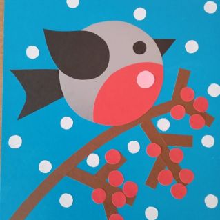 "Снегирь на ветке"