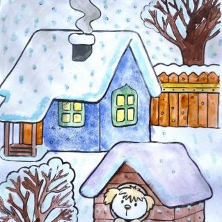 Зима в деревне