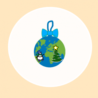 Елочная игрушка  разработанная в среде Scratsh