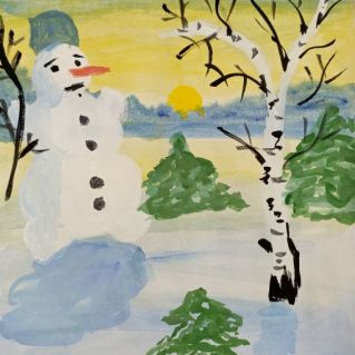 "Веселый снеговик"