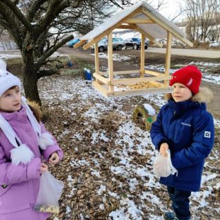Летите, птички, на обед!
