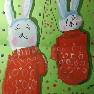 "Новогодние зайцы"