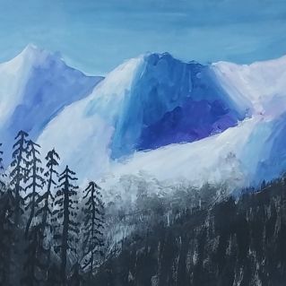 зима в горах