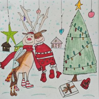 Новогодняя открытка