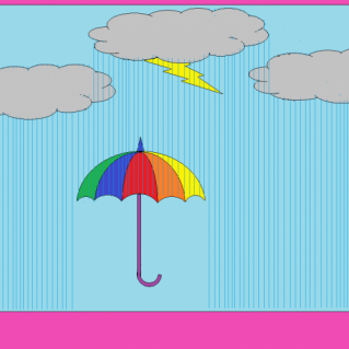 панно дождик