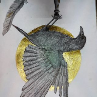 "Композиция с вороном"