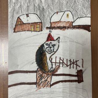 Кот на заборе