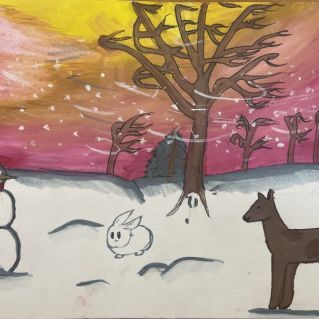 Зимние звери