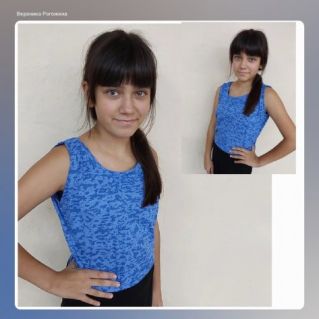 Трикотажный топ - новогодний подарок