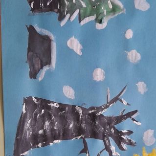 "Деревья в инее".