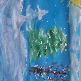 "Деревья в инее".