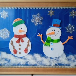 Весёлые снеговики.