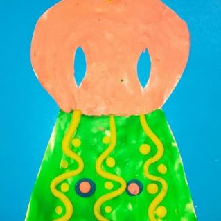 Пластилинография "Дымковская игрушка "Барыня"