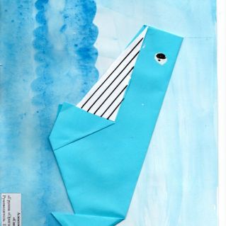 "Синий кит" (оригами)