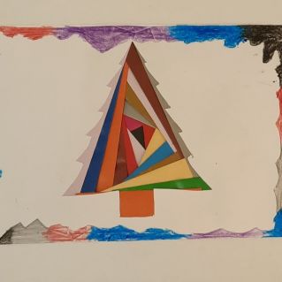 Ёлочка настроения в технике айрис фолдинг