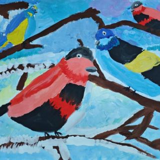 Зимние птички