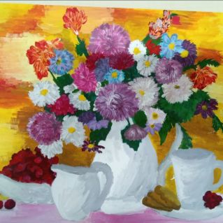 Ваза с цветами