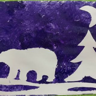 Мишка в лесу