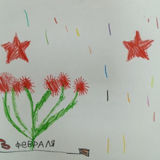 Салют и цветы для Защитников Отечества