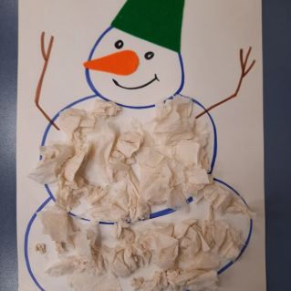 Весёлый снеговик