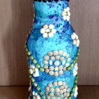 Декоративная бутылочка "Цветочки"