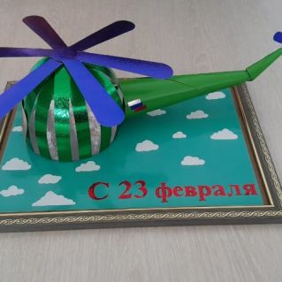Объёмная поделка "Вертолёт"