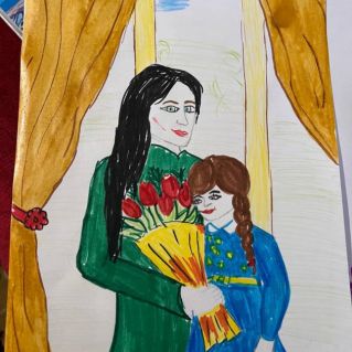 "Любимой маме в день 8 Марта"