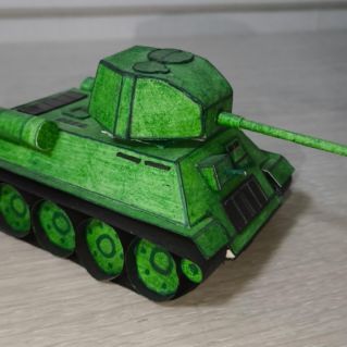 Танк Т-34 из бумаги