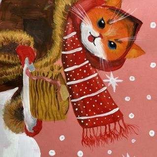 "Кошечка и блины"