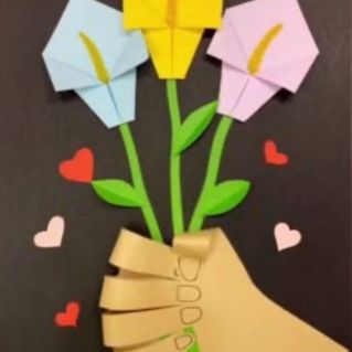 "Цветы для мамы" (открытка)