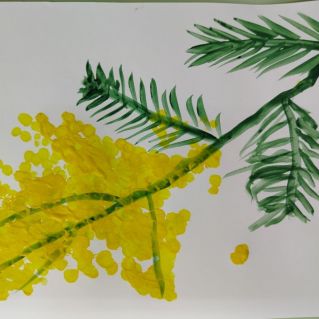 "Веточка мимозы для мамы"