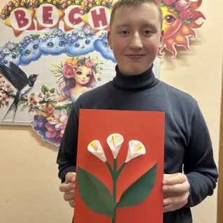 Открытка для мамы на 8 марта