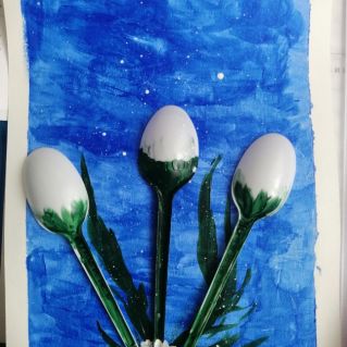 первые цветы