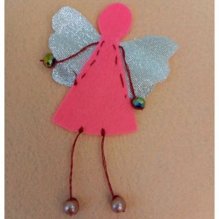 Закладка для книг из фетра "Ангел"