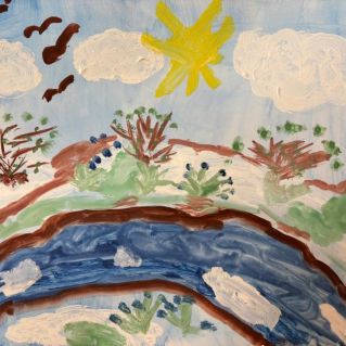 "Весна на речке"