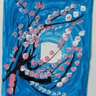 Весенний вечер с сакурой