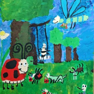 На день рождения.