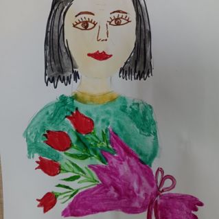 Портрет любимой мамы