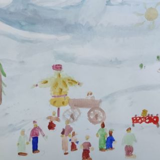 Встречаем масленицу с блинами