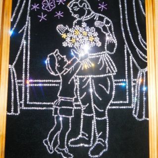 Панно из страз "Мой дедушка герой"