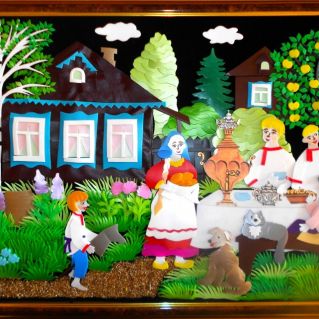 Панно "Дружная семья"