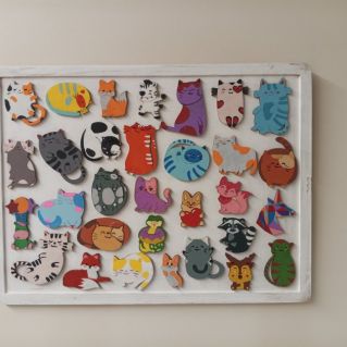 Панно "Веселые зверята"