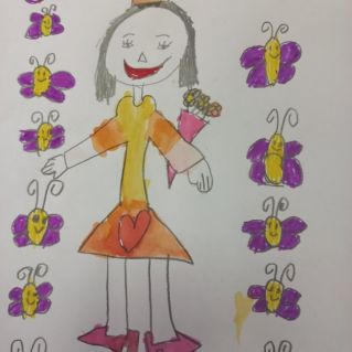 рисунок  "Моя любимая мамочка"