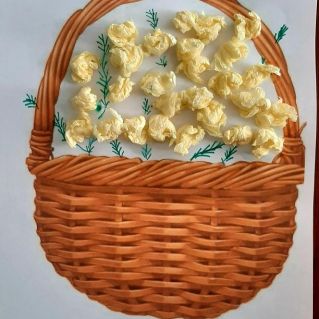 Корзина мимозы