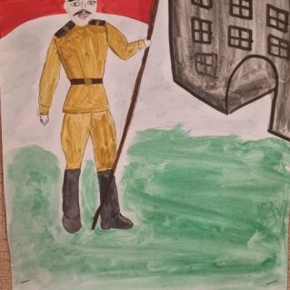 Флаг на Рейхстаге