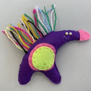 Ёжик из фетра