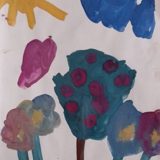 "Деревья и цветы"