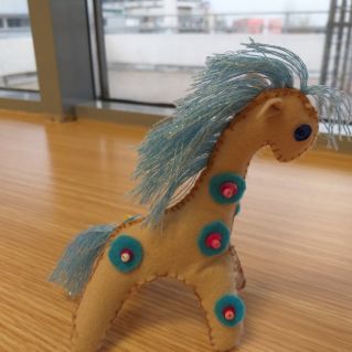 Игрушка «Дымковская лошадка».