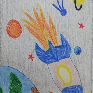 "Ракета в космосе"